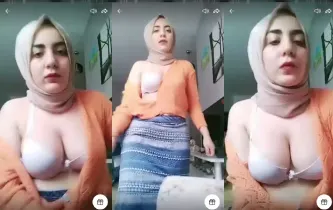 Türbanlı Öğretmen ifşa MEME dekolteli canlı yayın videosu